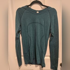 Lululemon Swiftly In Storm Teal Shine. Like New. Size 10.